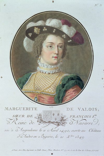 Portrait of Marguerite de Valois by Antoine Louis Francois Sergent Marceau